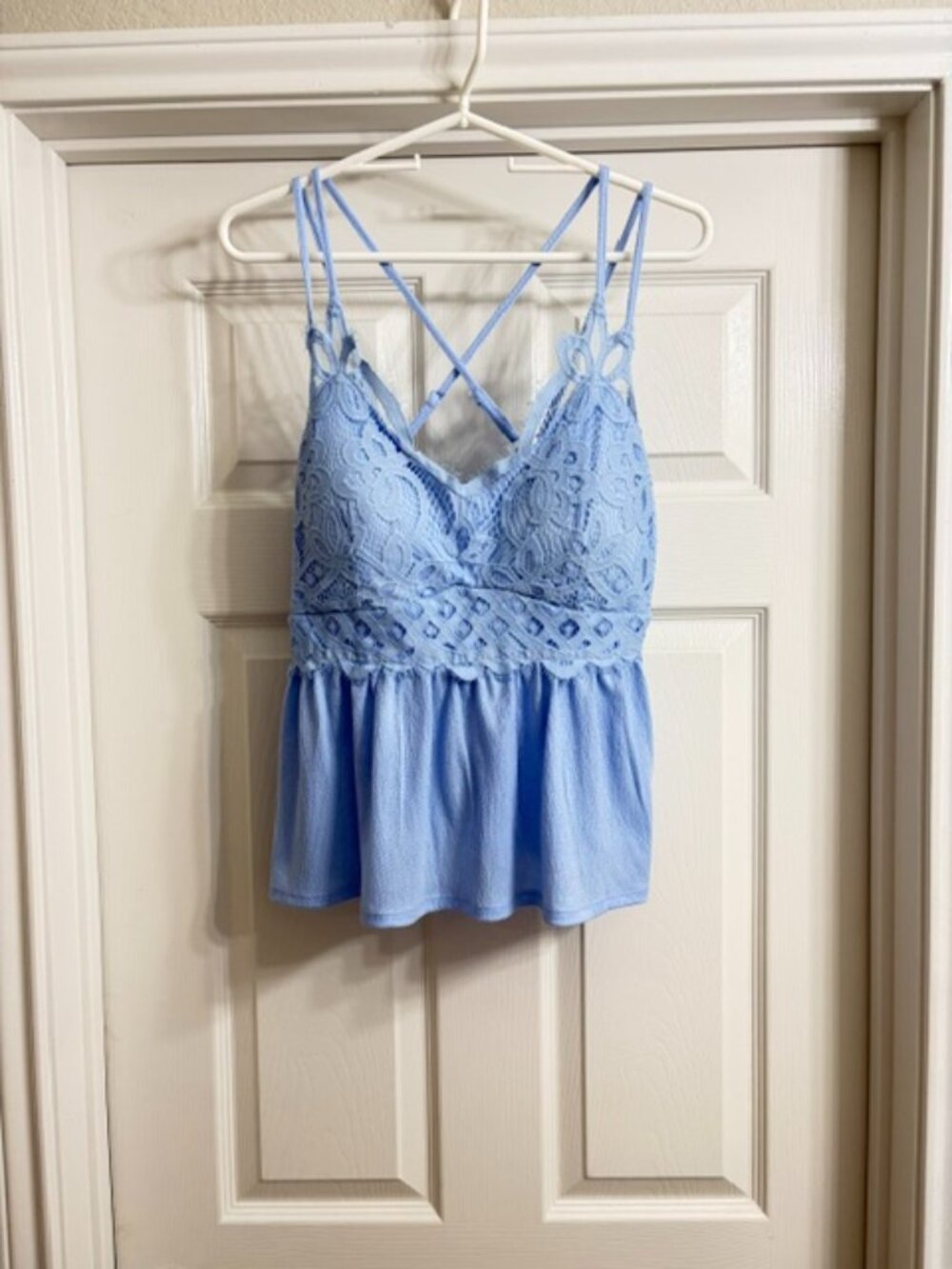 No Boundaries Brand Women's Powder Blue Top, Size XL (Juniors)